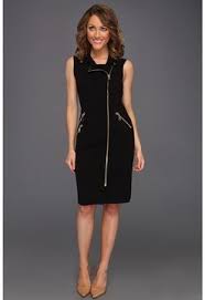 Calvin Klein Sleevele Zipper Dre Women Dre Shopstyle Dresses Dress Zipper Denim Dress