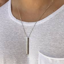 Save 6% with coupon (some sizes/colors) Mens Name Cube Bar Necklace Personalizedgift Jewelry With Engraved Vertical Pendant And Chain Perfect Birthday Christmas Graduation Wedding Anniversary Gift For Menand Women Rose Gold Plated Pricepulse