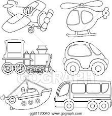 Vector Illustration Cartoon Transport Coloring Book Eps Coloring Of Transportation Clipart Clip Art Library T In 2020 Coloring Books Coloring Pages Colouring Pages