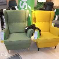 Ikea Fotel Strandmon Skiftebo Zielony Nowosc