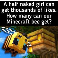 The problem is that these are three of the rarest types of resources, too. Minecraft Memes On Twitter Minecraft Bee Https T Co Tsgrirsvqn Twitter