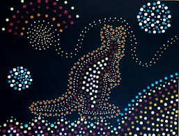 Kathy S Angelnik Designs Art Project Ideas Aboriginal Dot Art Lesson Aboriginal Dot Art Aboriginal Dot Painting Dots Art