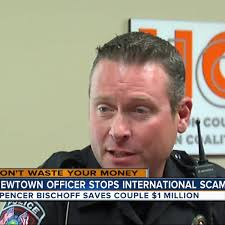 Newtown police officer rescues couple from $1 million scam