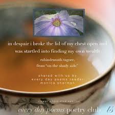 Learn more about rabindranath tagore. Every Day Poems The Poetry Club Room Tweetspeak Poetry