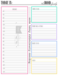 Daily Calendar Page Printable Etsy Daily Planner Pages Calendar Pages Personalized Daily Calendar