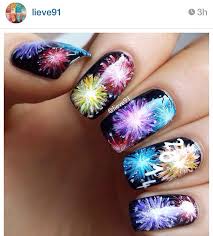100 Best Nail Art Designs Just For You Nail Art Ideas Firework Nails Firework Nail Art New Year S Nails
