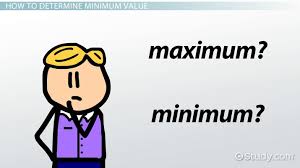 They illustrate one of the most important applications of the first derivative. Minimum Values Definition Concept Video Lesson Transcript Study Com