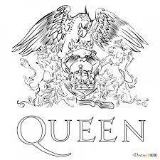 How To Draw Queen Bands Logos Queen Drawing Band Logos Queen Art