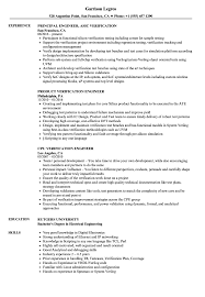 engineer, verification resume samples