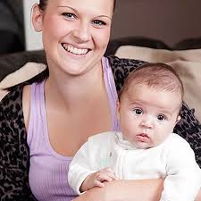 Wife and mum at just 17 after a holiday fling