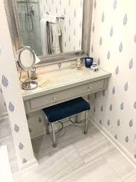 Wow, we are already into week 3 of the one room a guest bathroom or kid's bathroom stores things drastically different that that of a master bathroom! Master Bath With Makeup Vanity