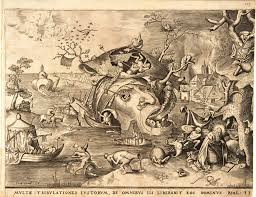 The Temptation Of St Anthony Pieter Breughel The Elder C 1556 Engraving By Pieter Van Der Heyden The Metro Art Pieter Bruegel The Elder Illustration Art
