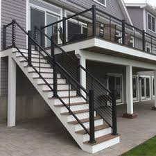 Powder Coated Aluminum Posts Steel Cable Infill Remodeling Industry News Qualified Remodeler