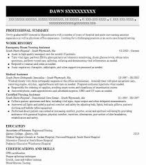 Job descriptions » nurse » assistant nurse manager responsibilities. Emergency Room Nursing Assistant Resume Example Company Name Alexander City Alabama
