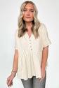 Profile Picture of Janelle Button Detail Peplum Top - BACK IN STOCK trong 2024on Google