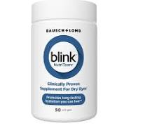 Blink NutriTears Dry Eye Supplement Soft Gels 50ct By Bausch & Lomb
