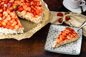 …allerdings ist er kaum hochgegangen, ich hoffe, das soll so. No Bake Erdbeer Espresso Torte Salala De