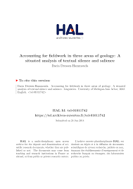 Pdf Accounting For Fieldwork In Three Areas Of Geology A Situated Analysis Of Textual Silence And Salience