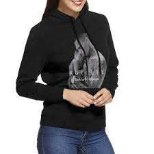 Kennedyf Womens Chris Brown Royalty Hoodies Hoodie Black