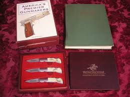 Winchester limited edition 2006 knife set for sale at gunauction. Winchester Knife Set Gunmakers Book Set Tools Vintage Electronics Outdoors Military Collectibles K Bid