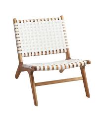 White Strap Girona Accent Chairs Set Of 2 By World Market Accent Chair Set Woven Chair Outdoor Chairs