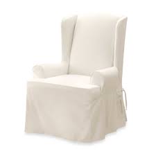 Sure Fit Twill Supreme Wingback Chair Slipcover Slipcovers For Chairs Wingback Chair Slipcovers Wing Chair