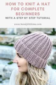 How To Knit A Hat With Straight Needles Beanie Knitting Patterns Free Easy Knit Hat Knitted Hat Patterns Free Women