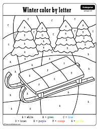 Winter Color By Numbers Worksheets Planes Balloons Winter Preschool Printables Preschool Winter Worksheets Winter Kindergarten