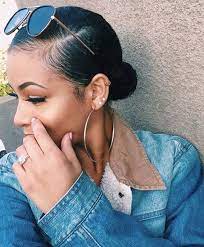 Cute Low Bun Edges On Fleek Repost Edges Fleek Blackhair Girls Hairinspiration Cute Gorgeous Natural Hair Styles Hair Styles Curly Hair Styles