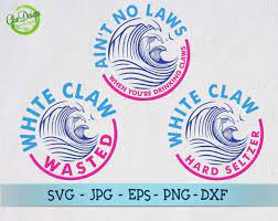 Aint No Laws White Claw Svg Bundle Hard Seltzer Svg File For Cricut Ai White Claw Hard Seltzer Beer Pong Table Painted Svg Files For Cricut