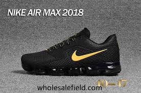 Black And Gold Nike Outfit Mens New Nike Air Max 2018 Kpu Black Gold Men Shoes Nike Air Nike Air Max Sneakers Men Fashion