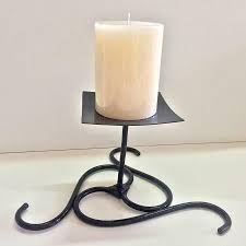Handmade Wrought Iron Candle Holder For Single Candlestick Wrought Iron Candle Iron Candle Holder Wrought Iron Candle Holders