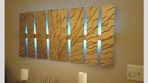 Diy Wall Decor With Lighting Using Cardboard Simple And Inexpensive Wall Diy Wall Decor Fall Decor Diy Wall Decor