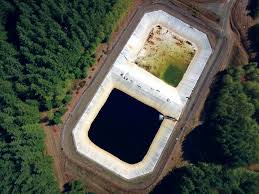 The idea is to have the pump/filter in the lower kidney pond feeding the upper peanut pond and have the water return to the lower kidney pond via a waterfall roughly about a foot high. A Leachate Pond Geomembrane After 25 Years Of Service Geosynthetics Magazine