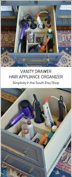 Custom Vanity Drawer Organizer For Hair Tools Hot Tools Hair Appliances Schubladen Organisieren Dateien Organisieren Und Schminktisch Organisation