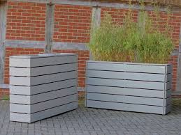 Pflanzkasten Holz Lang M Transparent Geolt Grau Sichtschutz Abgrenzung Wand Pflanzkasten Pflanzkasten Holz Pflanzkubel Holz