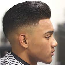 Brushed Back Hair With Mid Skin Fade Long Hair Styles Men Mid Skin Fade Haircuts For Men