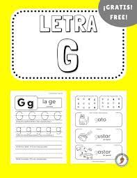 Quick answer how many letters are in the spanish alphabet? Free Spanish Letter G Worksheet Professor Pepper