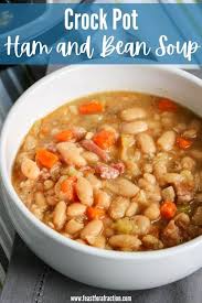 Add the rosemary and cook for 30 seconds. Crock Pot Ham And Bean Soup Feast For A Fraction