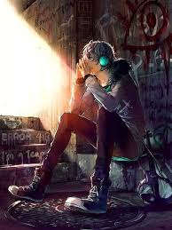 This Art Is So Incredible I Feel So Much Looking This Guy How He Is Sitting There In Front Of The Wall Full Of Graf Anime Awesome Anime Anime Art See more ideas about anime boy, anime, anime guys. pinterest