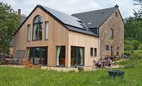 Construire Un Extension Bois Et Renover Une Grange Grange Renovee Grange Amenagee Extension Maison