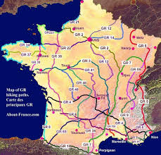 Long Distance Footpaths In France Les Sentiers De Grande Randonnee Hiking Trip France Map Camping And Hiking