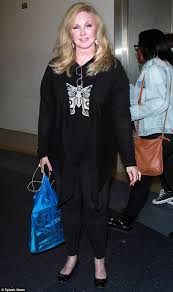 In 1978, she appeared on the primetime soap opera dallas as the first actress to portray jenna. Morgan Fairchild 65 Looks Youthful In Butterfly Top As She Lands In La Daily Mail Online