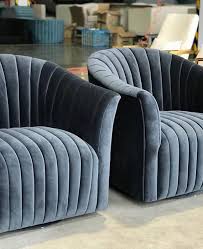 Gabe Swivel Chair In Steel Grey Velvet Scout Design Studio Luxury Furniture Sofa Blue Furniture Living Room Living Room Sofa Design