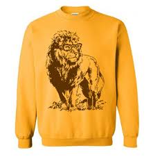 Lion Sweater Lion Fleece Pullover Sweatshirt Lion Lover Etsy