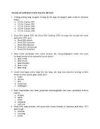 Soal pilihan ganda beserta jawabannya 5 soal essay teks eksplanasi resensi buku cerdas berbahasa indonesia untuk smama kelas xi ceramah indera penciuman tidak aktif saat tidur recent comments. Soal Pg Jurnal Penutup Perusahaan Jasa