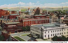 Stauffer S Cookies And Crackers Have A Long And Tasty History York Pennsylvania Birds Eye View Postcard