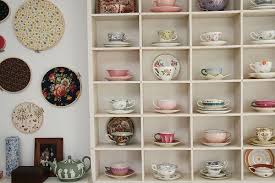 But if your china cabinet is too large or if you haven't got one at all, you might try styling them in a small secretary desk. Part Of My Teacup Collection Tea Cup Display Cup Display Tea Cup Collection