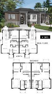 Discover The Plan 3071 Moderna Which Will Please You For Its 2 3 4 Bedrooms And For Its Contemporary Styles Family House Plans Duplex House Duplex House Plans