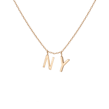 Our diverse collection of charms for bracelets and necklaces welcomes you to personalize a tiffany piece with your own point of view. Double Mini Gold Letter Charm Pendant In Yellow Rose Or White Gold